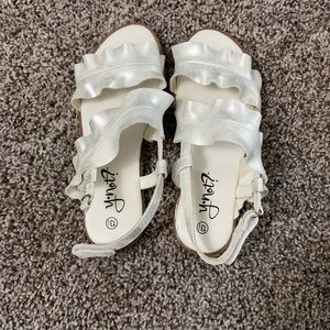 White sandals